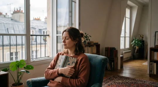 Personne lisant près d'une fenêtre haussmannienne, symbolisant l'adaptation de la lecture à son type de cerveau